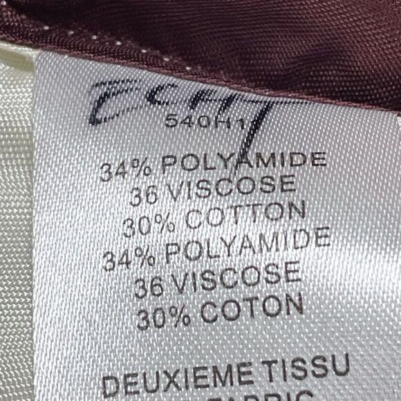 Carven French Designer Lace Blouse Top size 42 EU/M US Ivory Lined Back Zipper - Picture 10 of 11